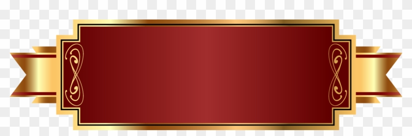 Beautiful Euclidean Frame Vector Gold Png Download - Red Gold Frame Png Clipart #2652223