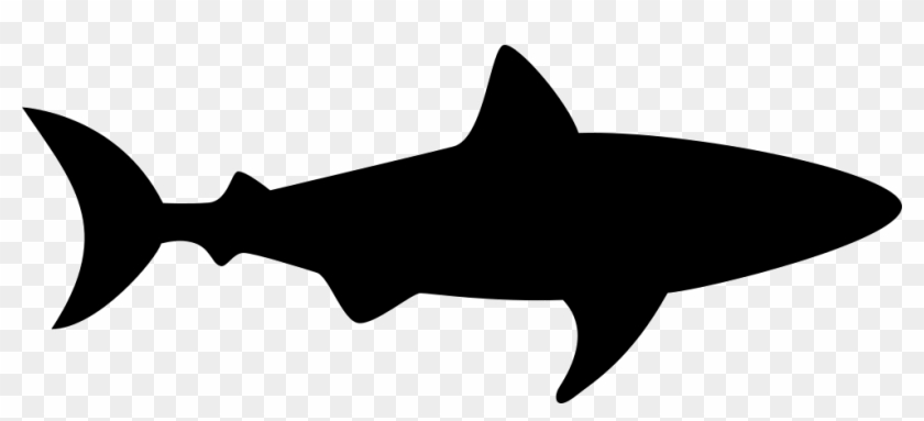 Facing Right Png - Great White Shark Silhouette Png Clipart