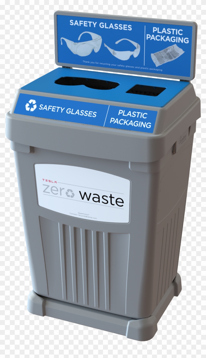 Flex E™ Bin To Collect Tesla Safety Glasses - 3d Glasses Recycling Bin Clipart #2653114
