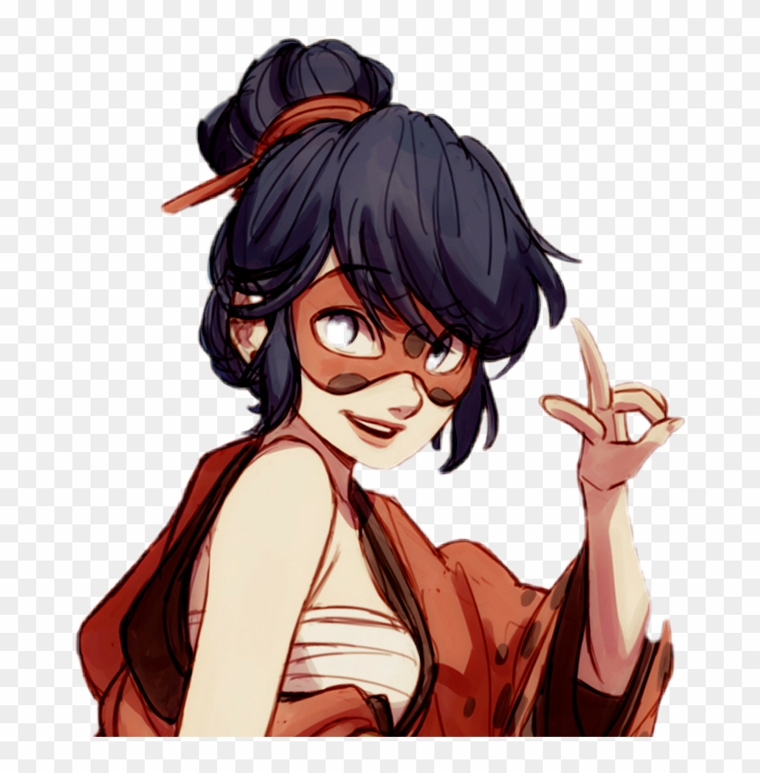 Marinette Sticker - Adrien And Marinette Fanart Clipart