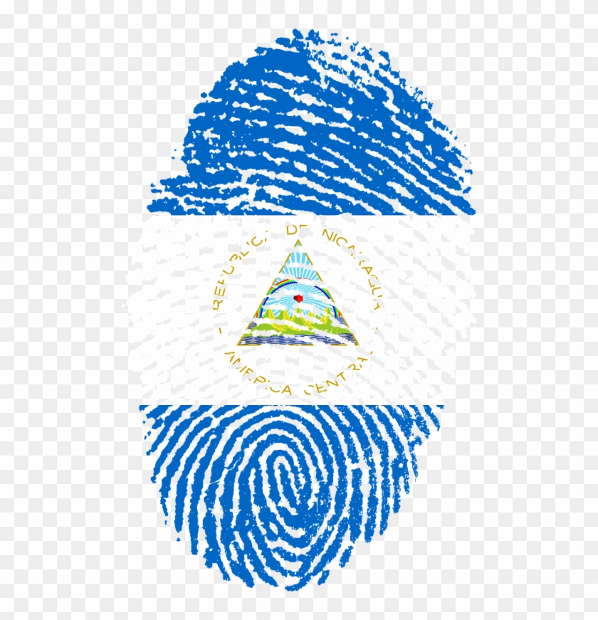 Imágenes De La Bandera De Nicaragua Para Colorear - Uae Flag Fingerprint Clipart #2653387