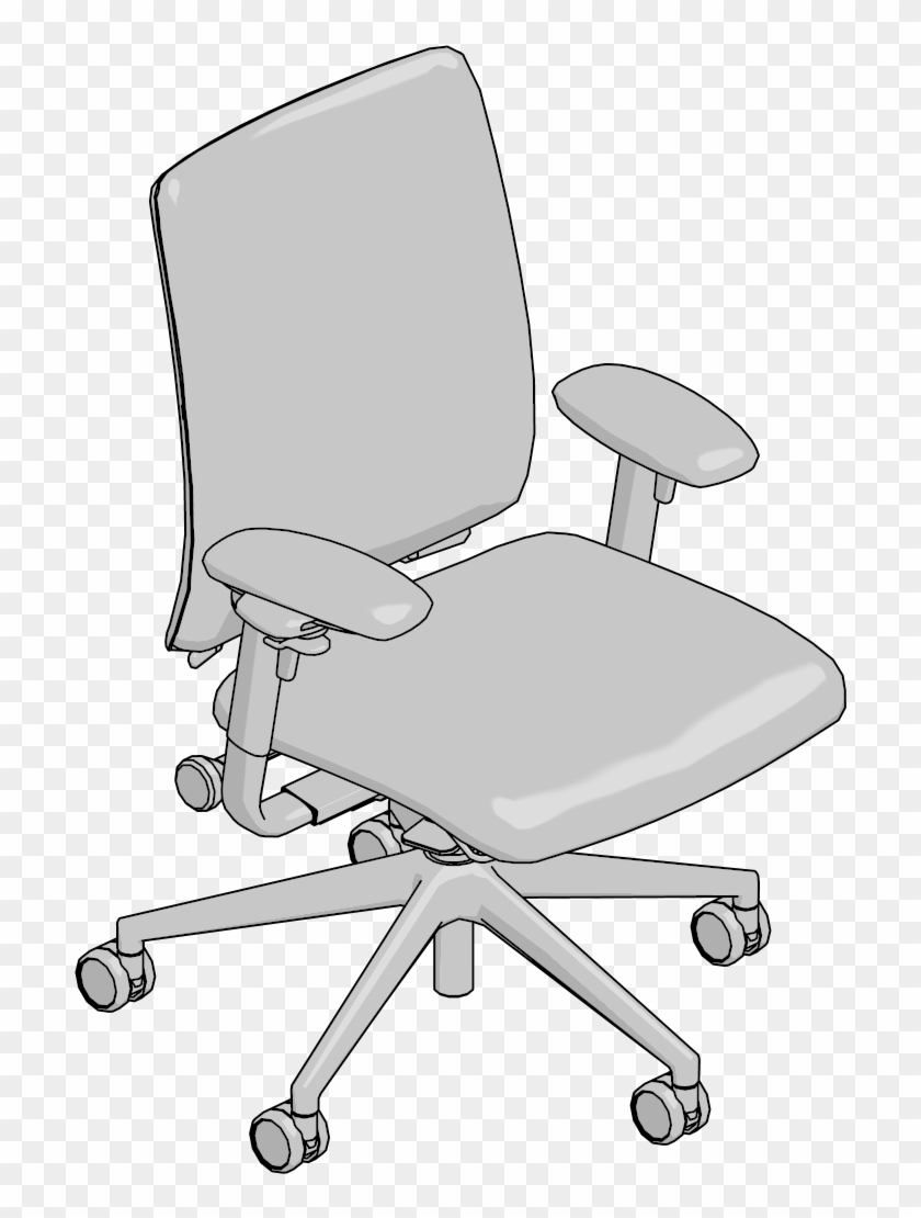 Chair-full Bk,adj Seat D,uph Outer Bk,h - Office Chair Clipart #2653483