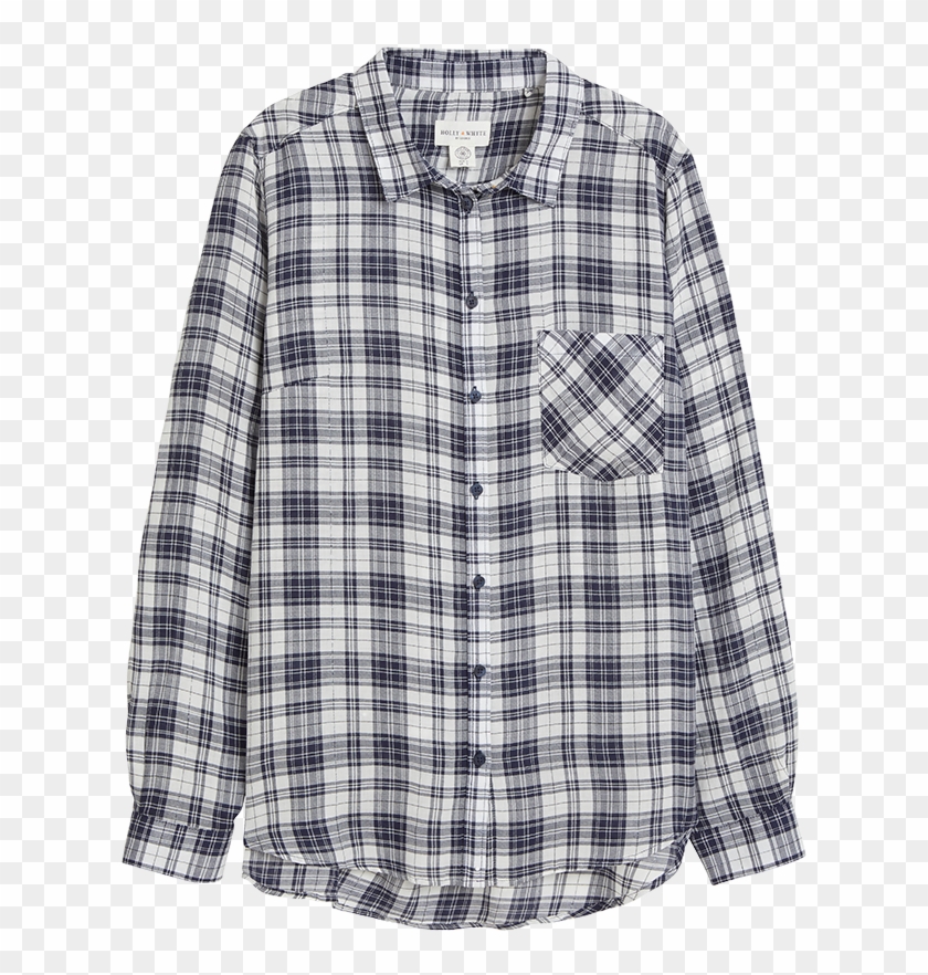 Checkered Cotton Shirt White - Plaid Clipart #2654475