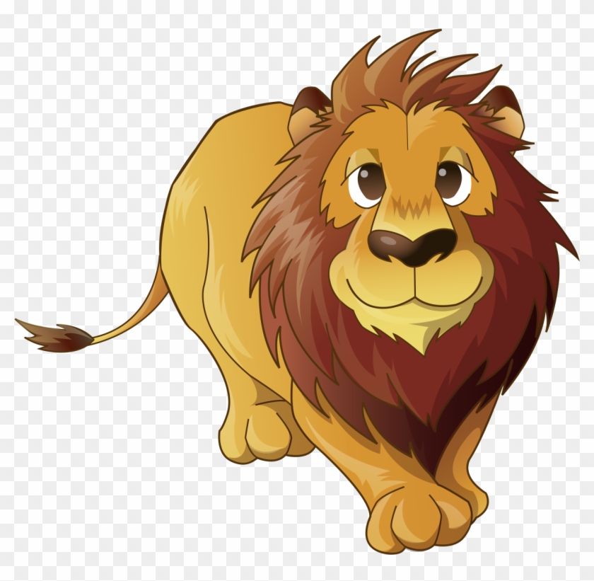 Leon Vector Lion - Imágenes De Leones En Animado Clipart #2654542