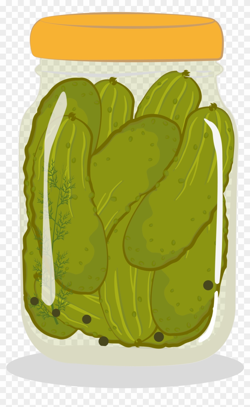 Pickled Cucumber, Pickling, Jar, Pickled Foods, Vegetable - Jar Of Pickles Png Clipart #2655273