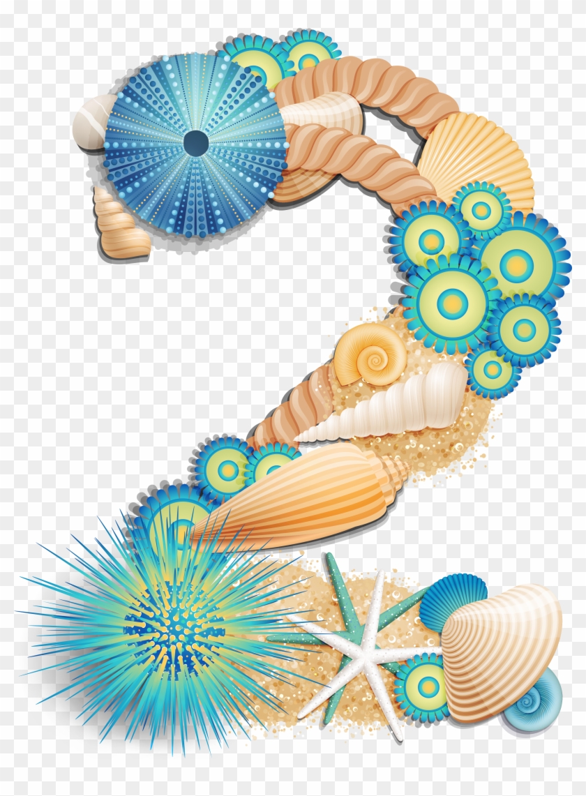Transparent Number Two Sea Style Png Clipart Picture - Transparent Number Two Sea Style Png Clipart