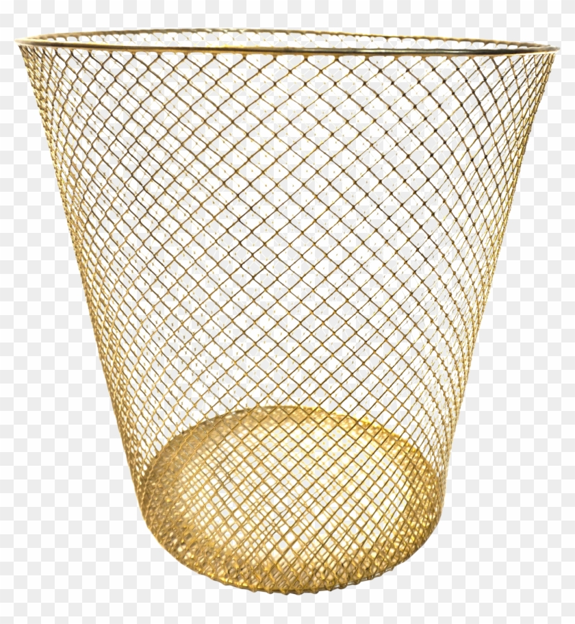 Metal Diamond Mesh Wastebasket - Mesh Clipart #2655725