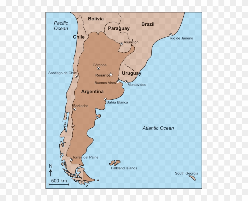 Rosario Is A City With More Than 1 Million Inhabitants - Map Clipart #2655793
