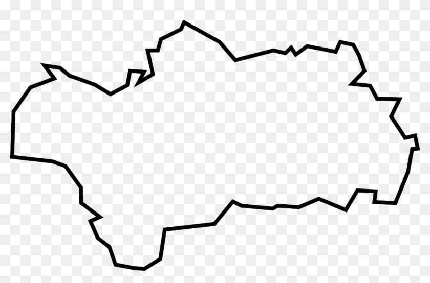 Andalusia Spain Map Png Image - Outline Of An Island Clipart #2655947