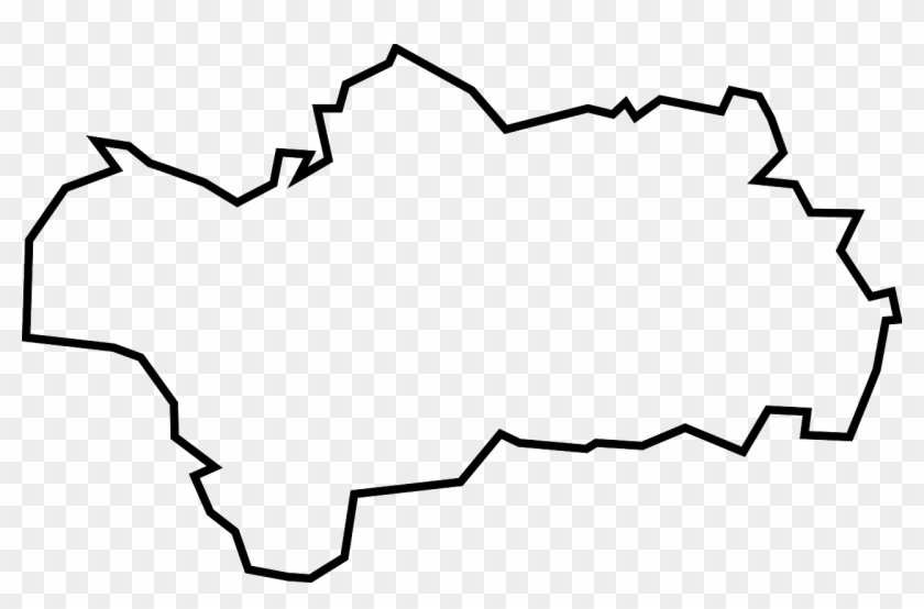 Andalusia Spain Map Png Image - Outline Of An Island Clipart