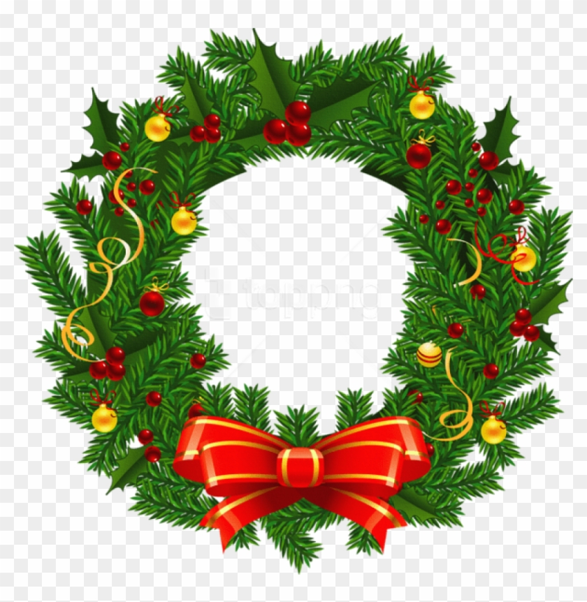 Free Png Large Transparent Christmas Wreath Png - Christmas Wreath Png Clipart