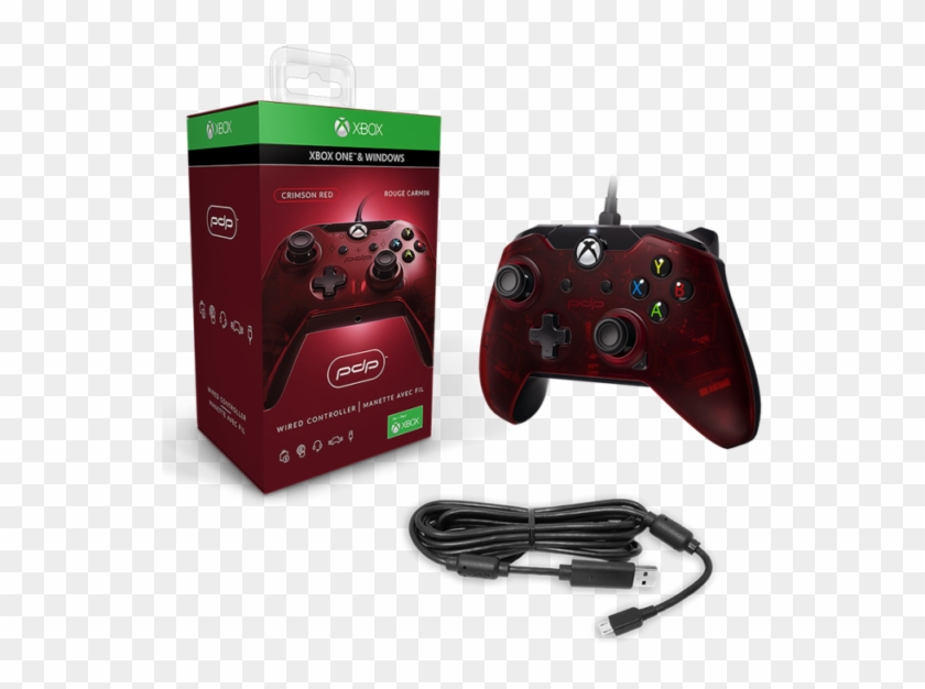 Microsoft Xbox One & Windows 10 Crimson Red Wired Controller - Control Pdp Xbox One Clipart #2656632