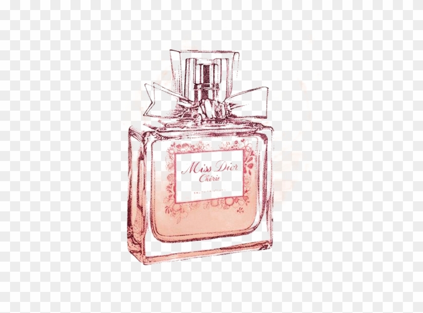 No Perfume Miss Dior - Miss Dior Perfume Drawing Clipart