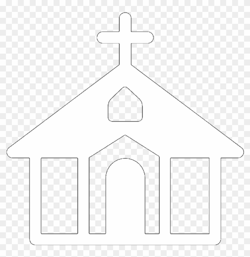 Church Clipart Icon - Church Symbol White Png Transparent Png