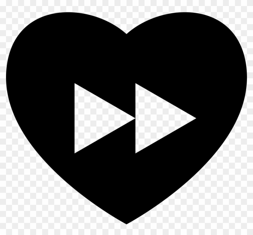 Heart Fast Forward Button Comments - Fast Forward Icon Png Clipart