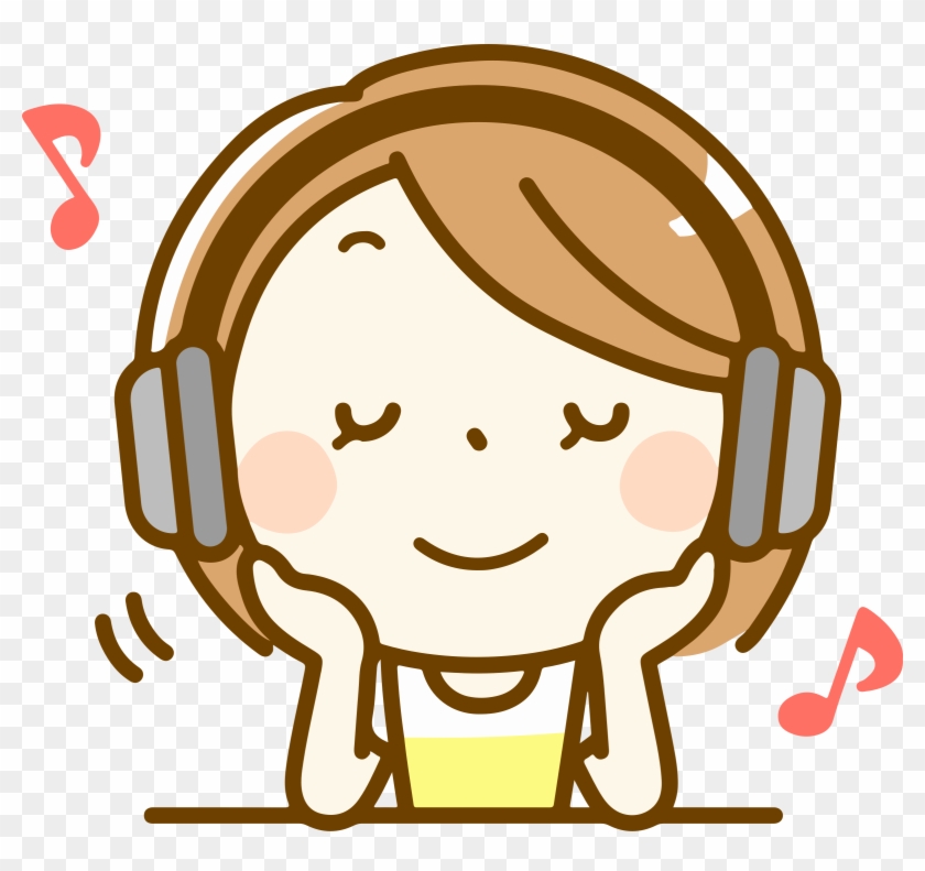 Clipart Royalty Free Woman Listening Big Image Png - Listen To Music Clipart Png Transparent Png #2657255