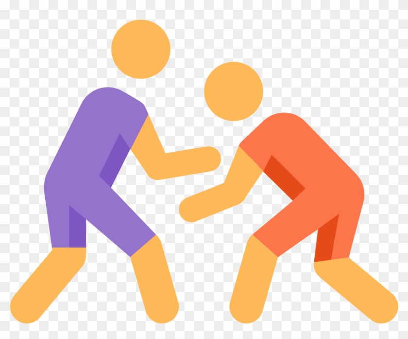 Wrestling Clipart Olympics Sport - Wrestling Icon Png Transparent Png
