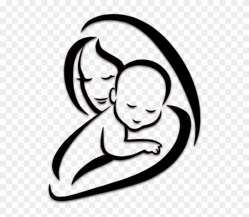 Mother Vector Pregnant Baby - Mother And Baby Vector Png Clipart