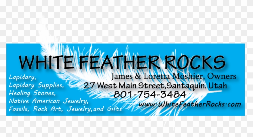 White Feather Rocks - Calligraphy Clipart #2657730
