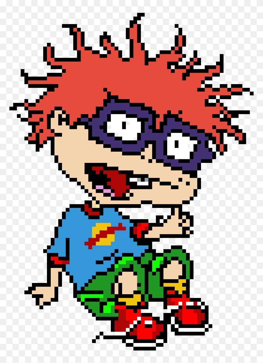 Chuckie From The Rugrats - Rugrats Pixel Art Clipart