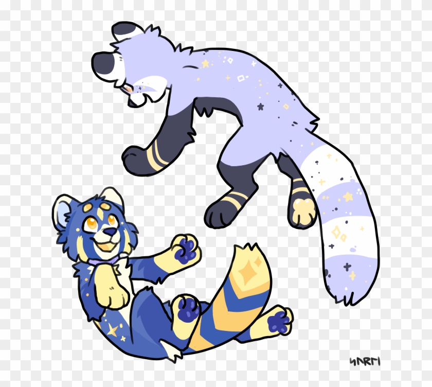Someone On Telegram Had A Star-themed Red Panda Character - Cartoon Clipart #2658517