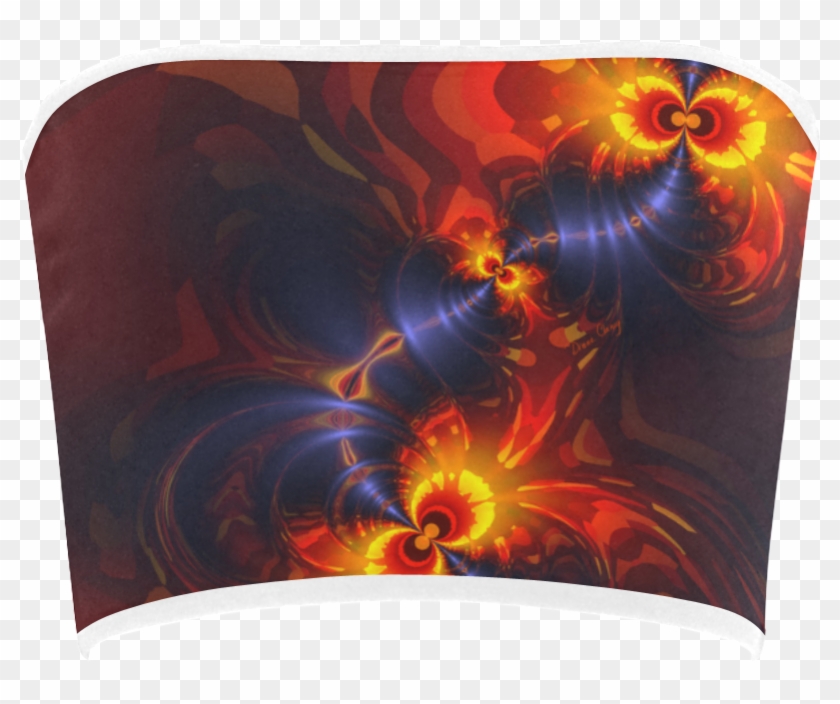 Fractal Art - Violet Gold Abstract Clipart