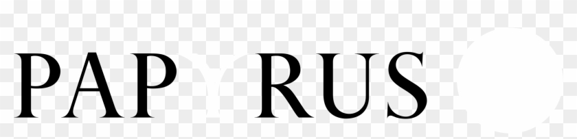 Papyrus Logo Black And White - Black-and-white Clipart