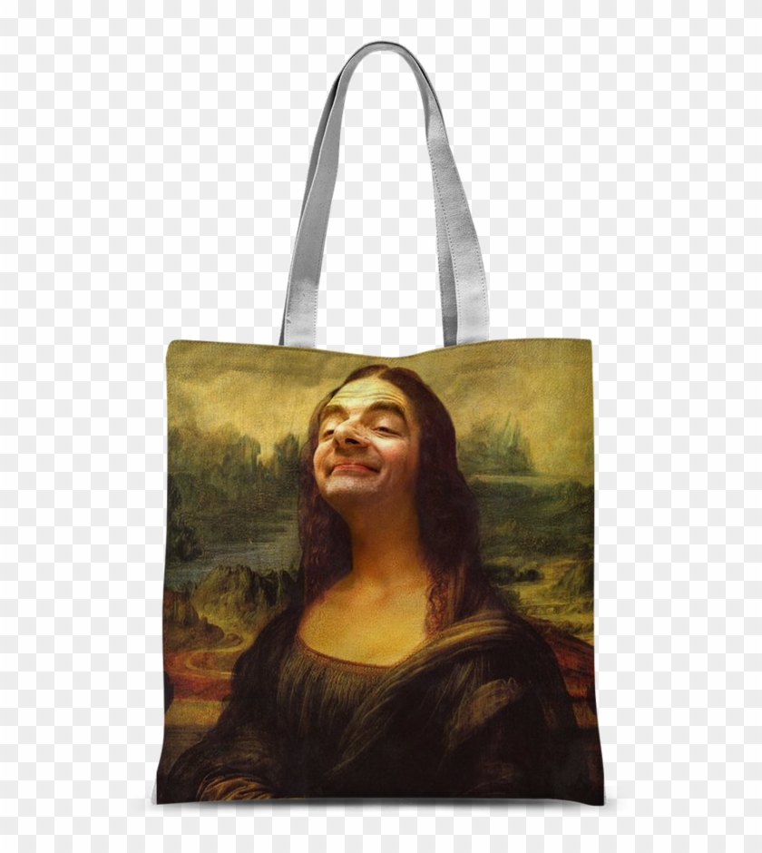 Mr Bean's Face On The Mona Lisa ﻿classic Sublimation - Mr Bean N Mona Lisa Clipart