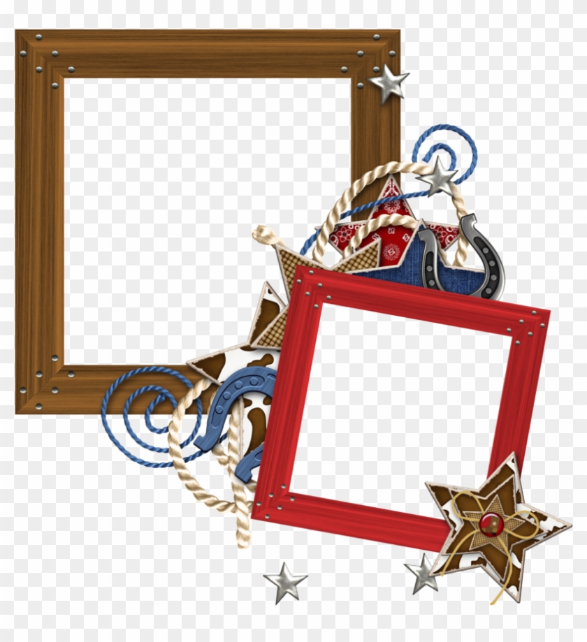 Cowgirl Clipart Frame - Cowboy Frame Transparent Png #2658961