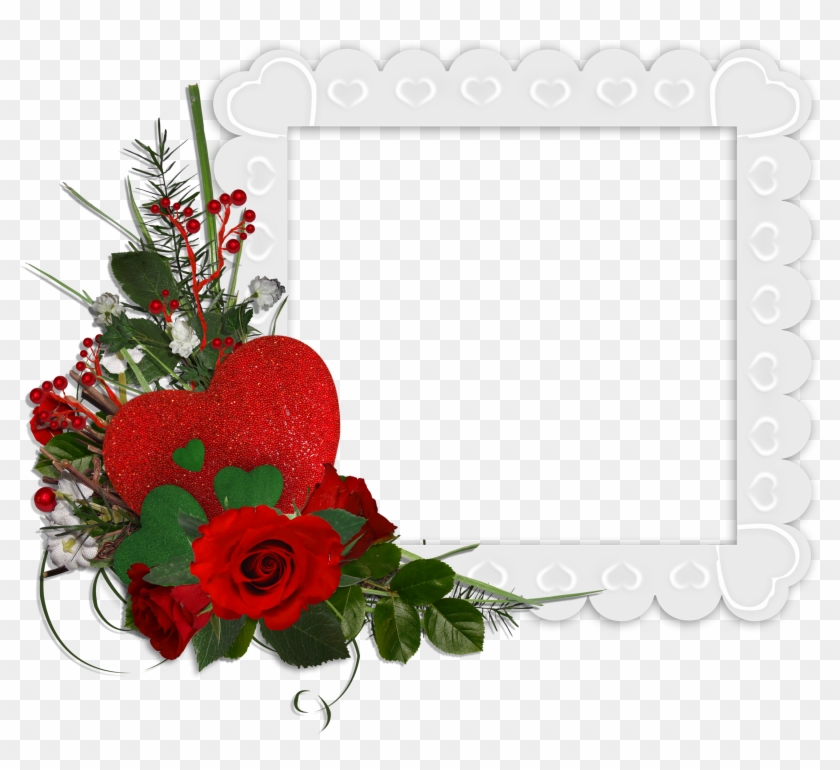 Red Roses Border Png - Beautiful Rose Flower Frames Clipart