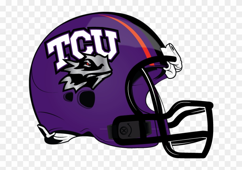 Tcu Horned Frogs Football Helmets , Png Download - Tcu Clipart #2660770