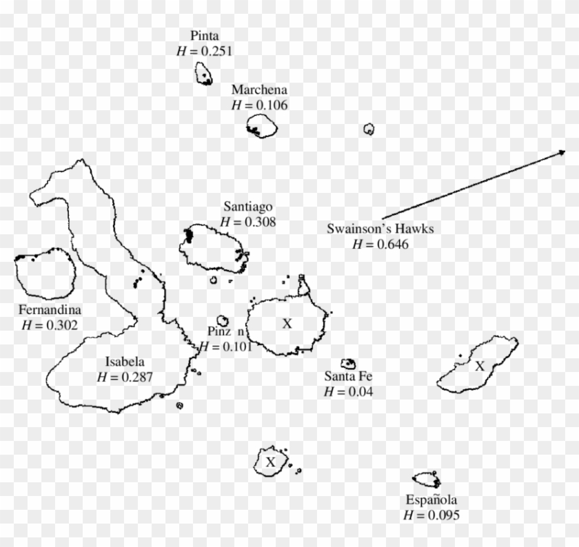 Population Drawing Line - Printable Galapagos Islands Map Clipart #2661792