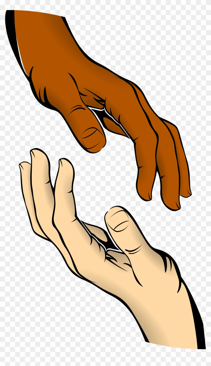 Open Hands Thanking Clipart - Hands Touching Clip Art - Png Download #2661872