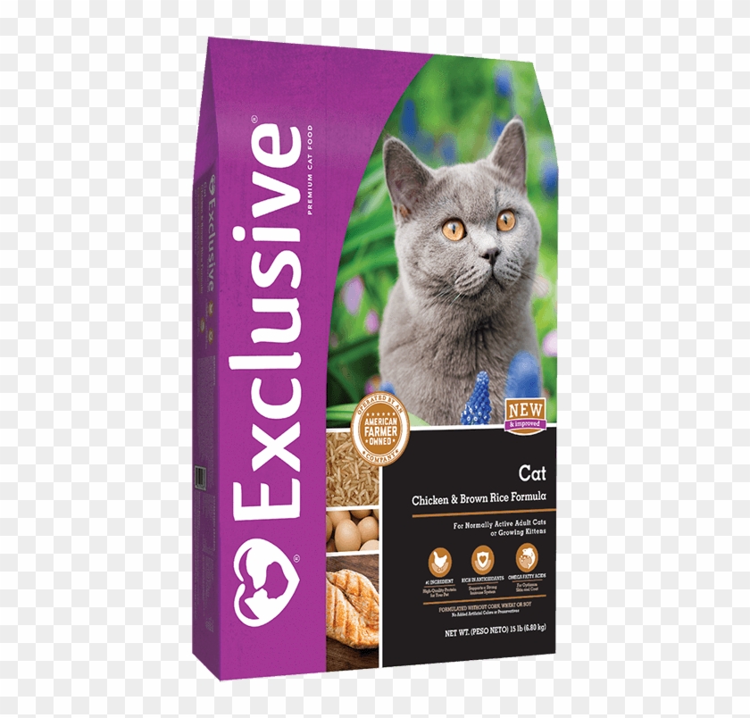Exclusive® Cat Chicken & Brown Rice Formula Cat - Exclusive Large Breed Adult Dog Food Clipart #2662050