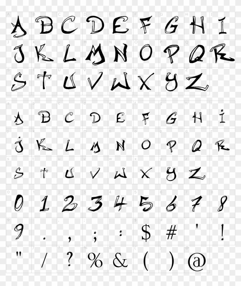 Hip Hop Font Generator - Tipografia Ballerina Script Clipart