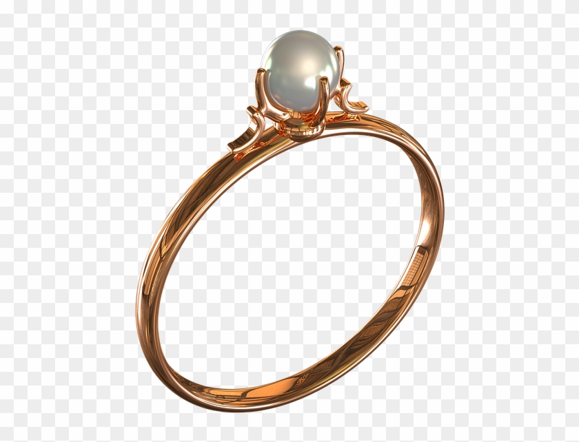 Ring With Pearls, Ornament - Engagement Ring Clipart #2662593