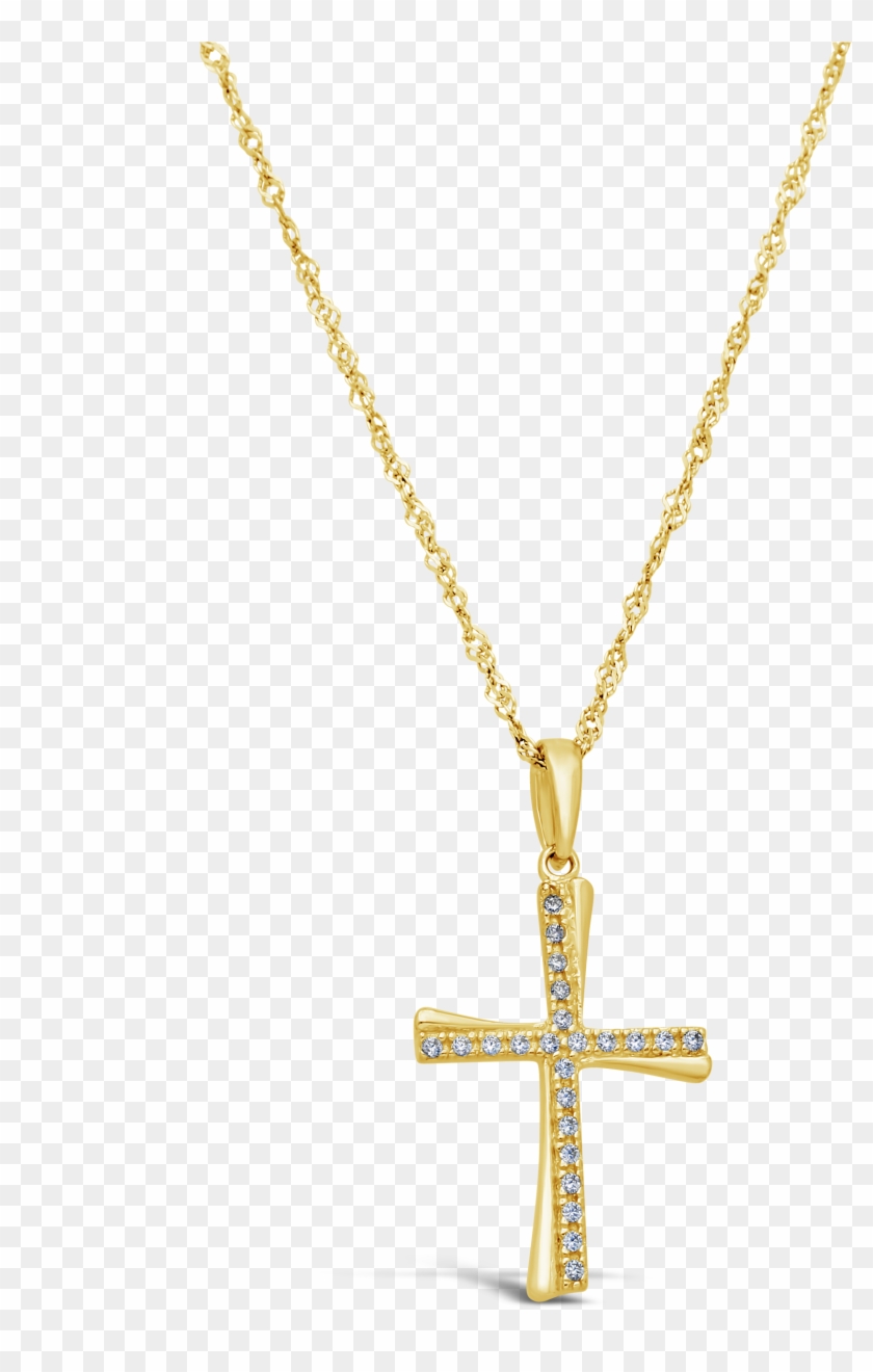 Gold Cross Necklace Png - Locket Clipart #2662741