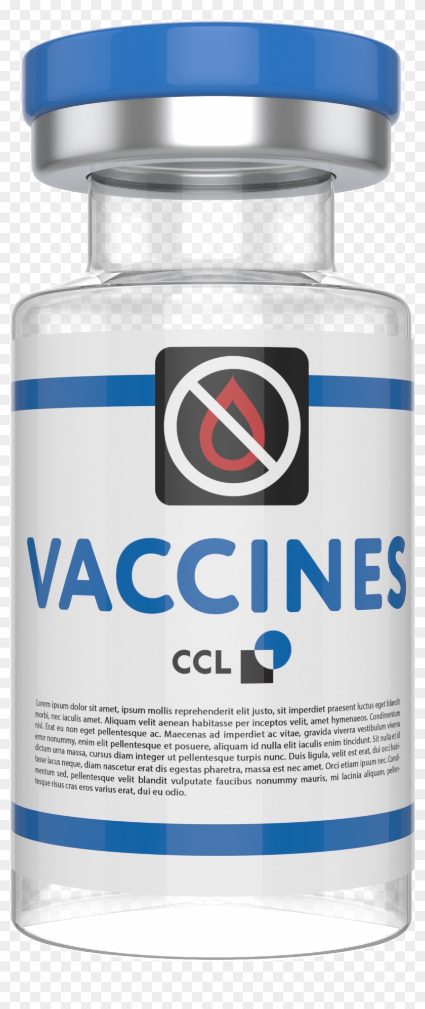 Cold Chain Label On A Vial - Water Bottle Clipart #2663053
