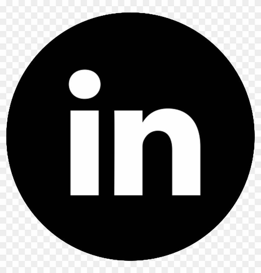 Linkedin Logo White Circle Transparent Png Linkedin - Transparent Logo Snapchat Round Clipart
