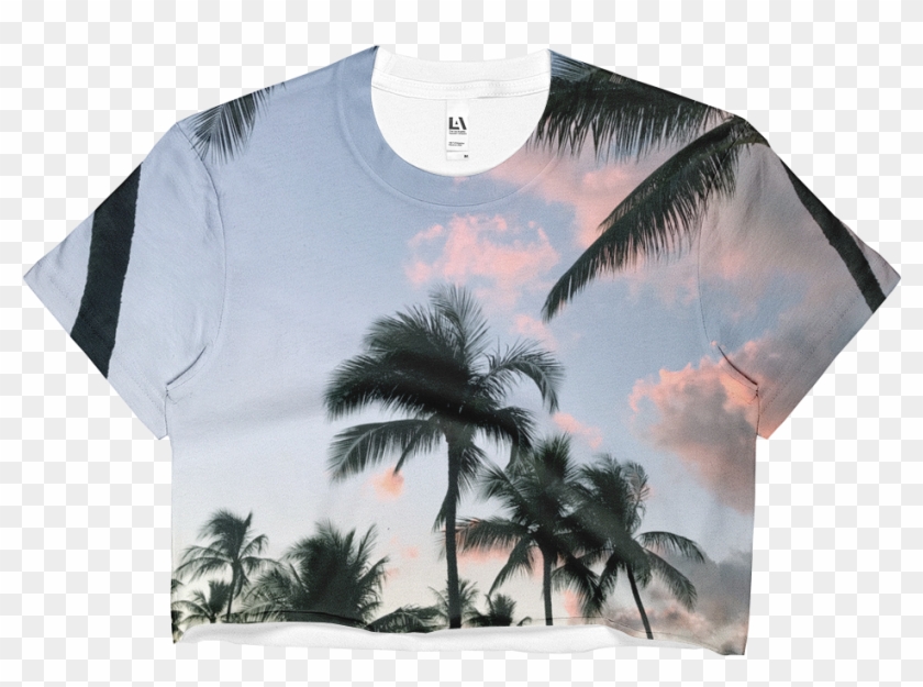 Ladies Crop Top - Desert Palm Clipart