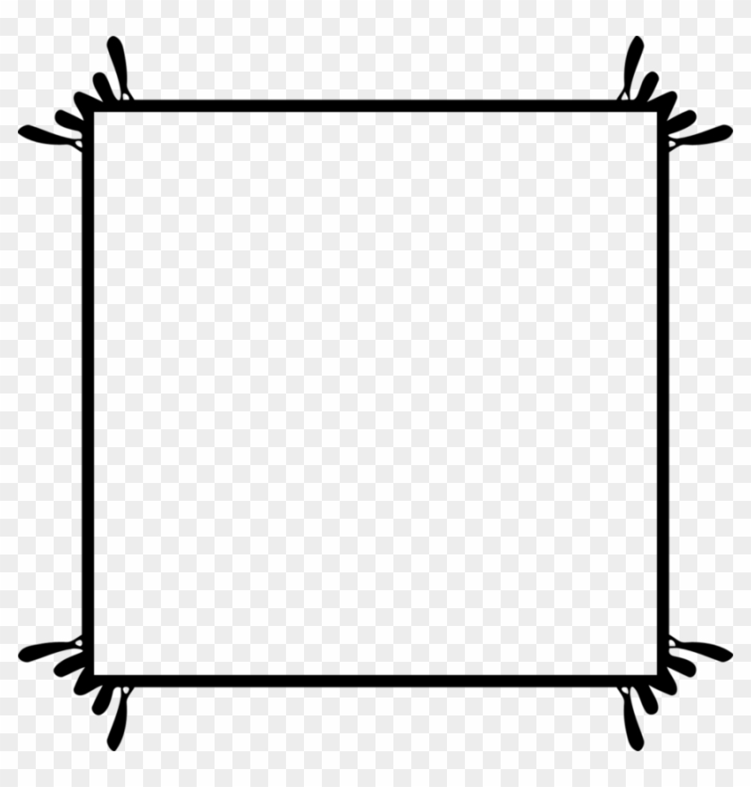 White Square Frame Transparent Clipart Free Download - Png Download