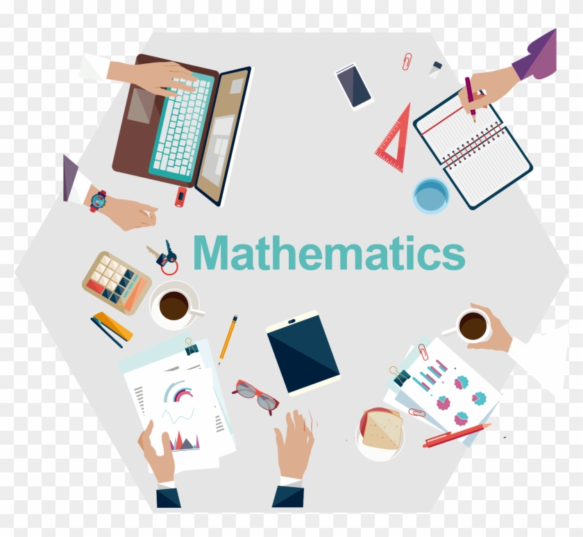 Collaborative Online Whiteboard Learning In Mathematics - Vector Graphics Clipart #2665060