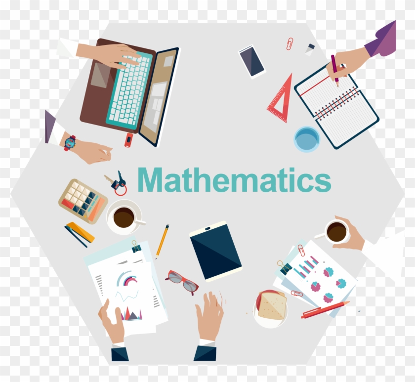 Collaborative Online Whiteboard Learning In Mathematics - Vector Graphics Clipart