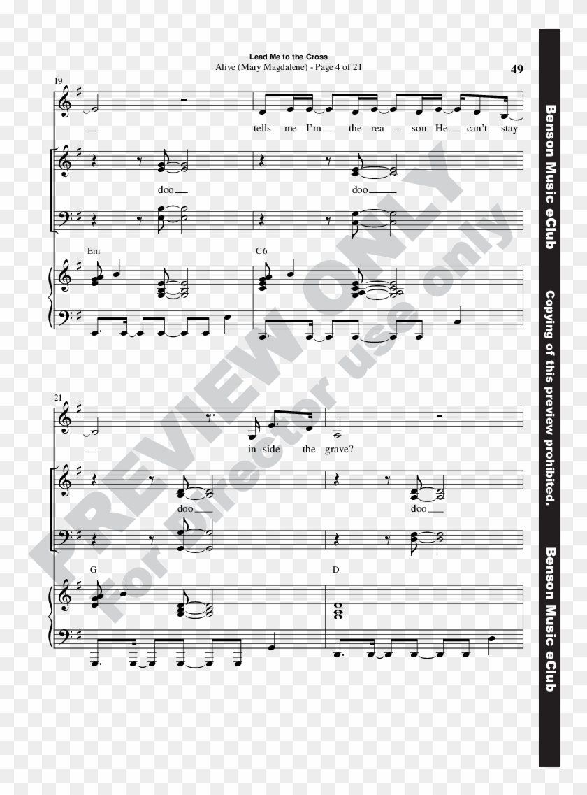Lead Me To The Cross The Road To Easter Thumbnail - My God Is Real Music Sheet Clipart