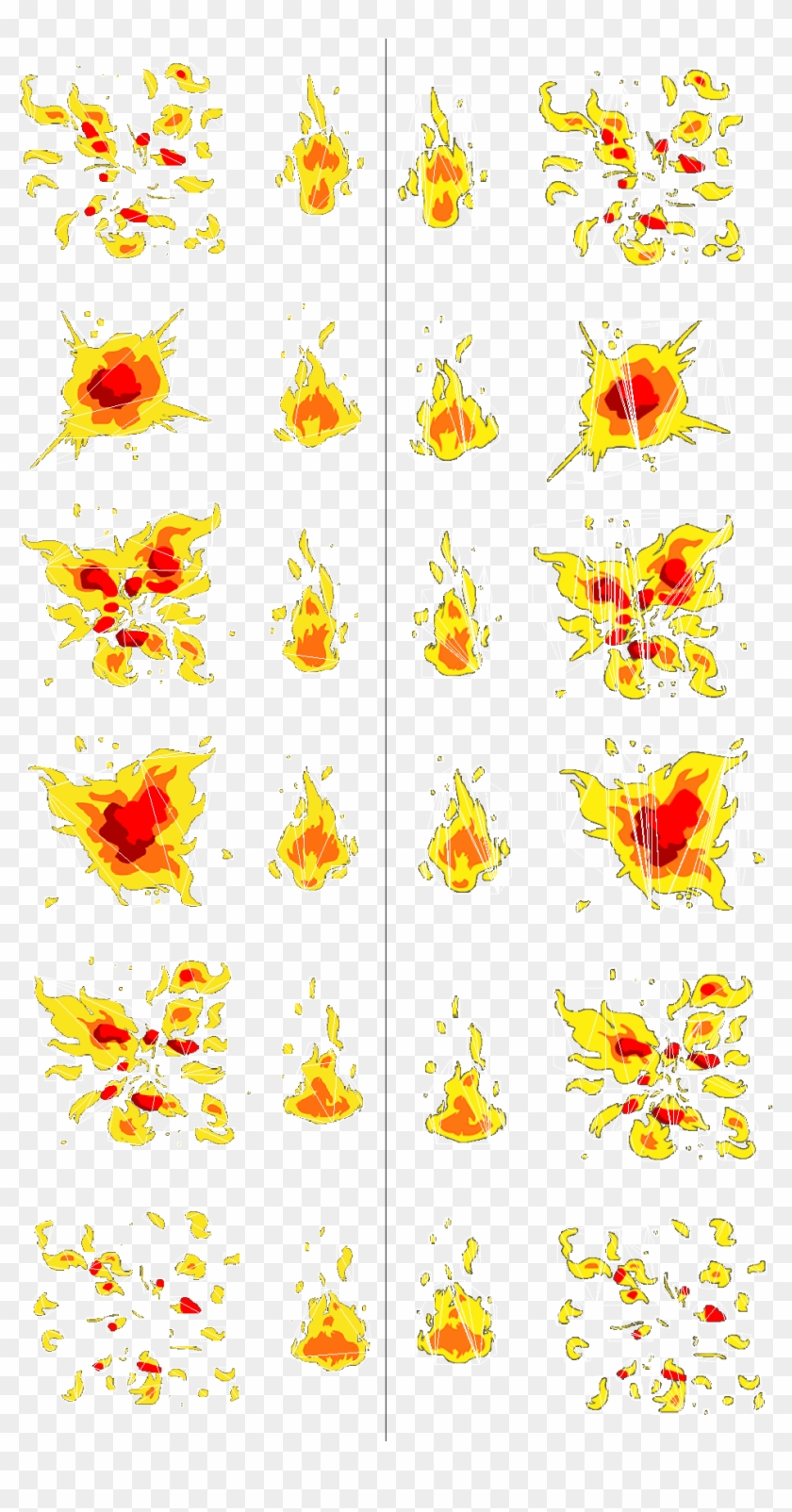 Fire Sprite Sheet Png - Sunflower Clipart