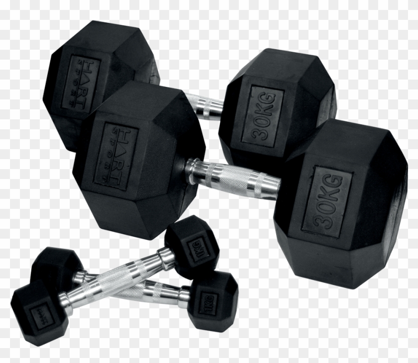 Hart Rubber Hex Dumbbell Set , Png Download - Hex Dumbbell 30 Kg Clipart #2665834