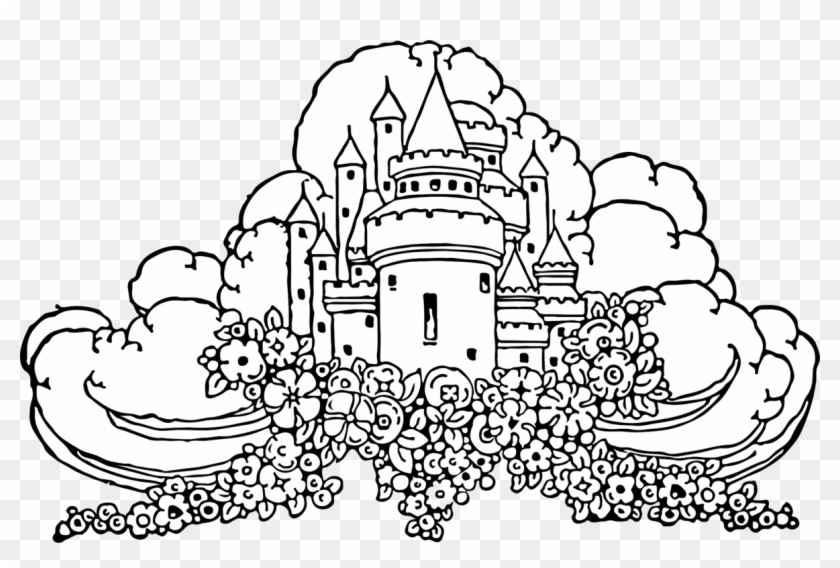 Poems Old And New Selected For Boys And Girls Cloud - Art Nouveau Line Art Clipart #2666280