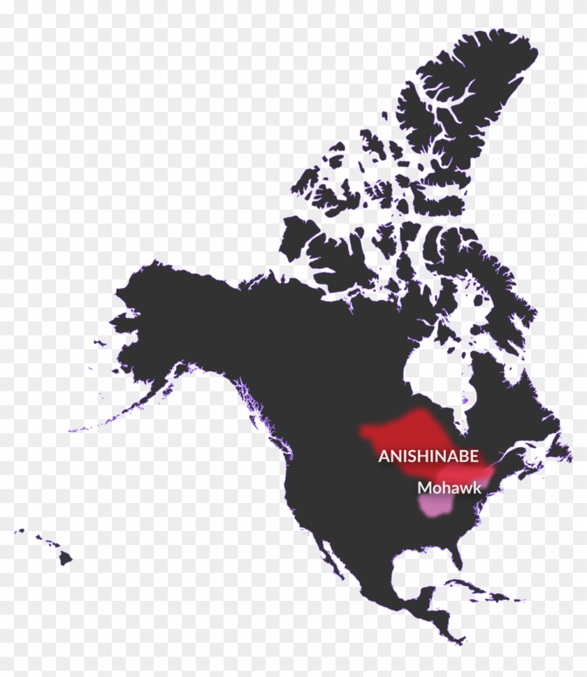Nation - Anishinabe-onkwehonwe - Map Of Canada In Mercator Clipart #2667462