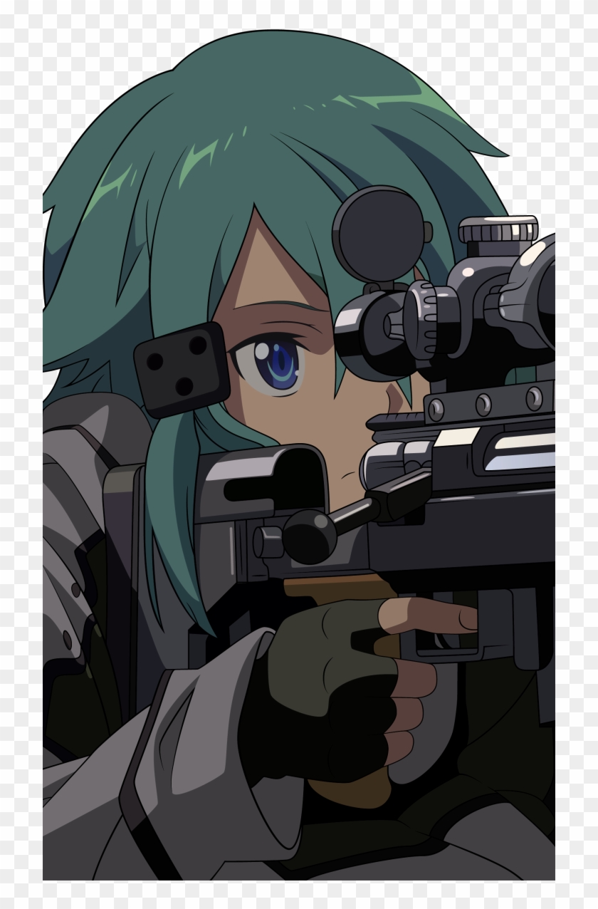 Anime / Sword Art Online Ii Mobile Wallpaper - Sinon Gun Clipart #2667962