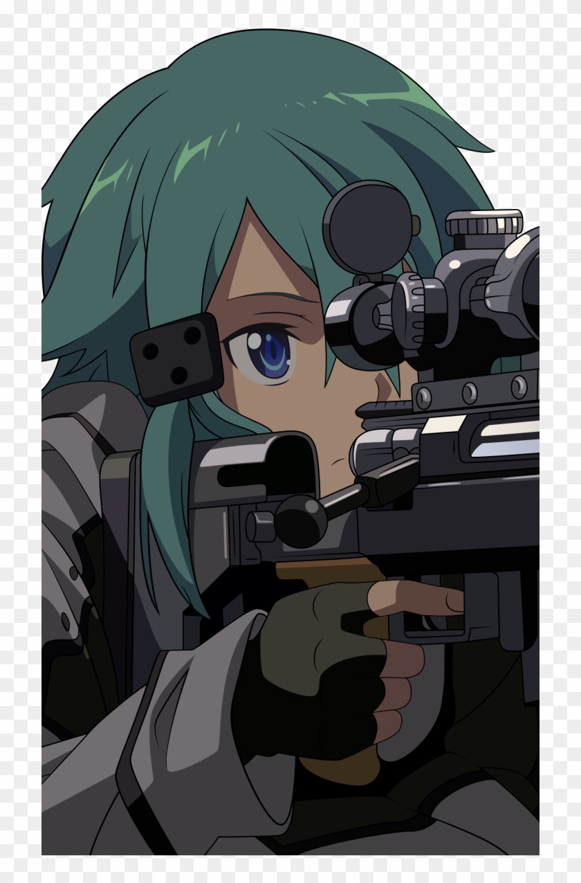 Anime / Sword Art Online Ii Mobile Wallpaper - Sinon Gun Clipart